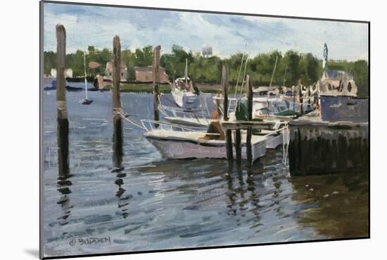 Manasquan Boats-Michael Budden-Mounted Giclee Print