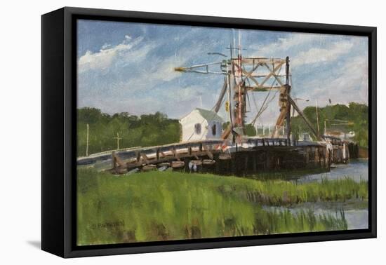 Manasquan Bridge 2-Michael Budden-Framed Stretched Canvas
