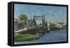 Manasquan Bridge-Michael Budden-Framed Stretched Canvas