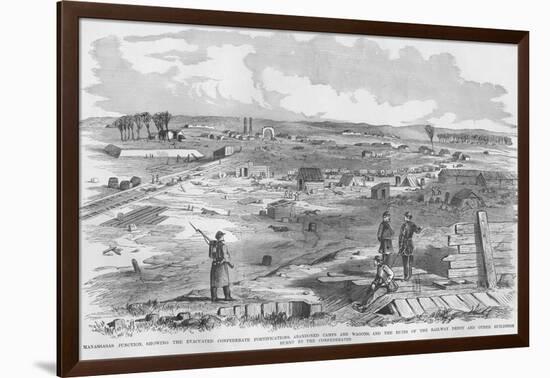 Manassas Junction Abandoned by Confederates-Frank Leslie-Framed Art Print