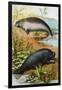 Manatee and Dugong, C.1880-German School-Framed Giclee Print