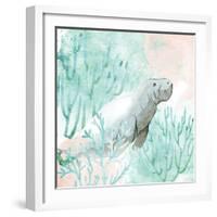 Manatee Swim-Kimberly Allen-Framed Art Print