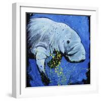 Manatee-null-Framed Art Print