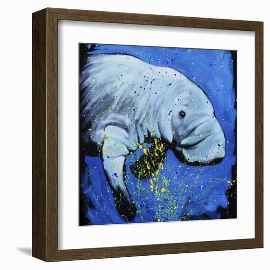 Manatee-null-Framed Art Print