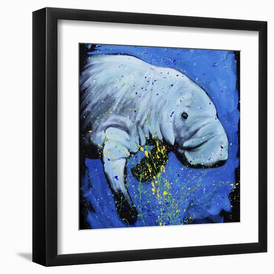 Manatee-null-Framed Art Print