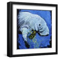 Manatee-null-Framed Art Print