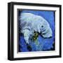 Manatee-null-Framed Art Print