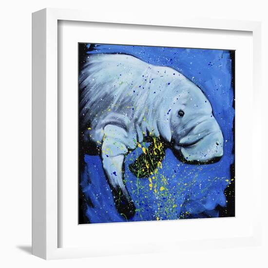 Manatee-null-Framed Art Print