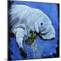 Manatee-null-Mounted Art Print