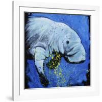 Manatee-null-Framed Art Print