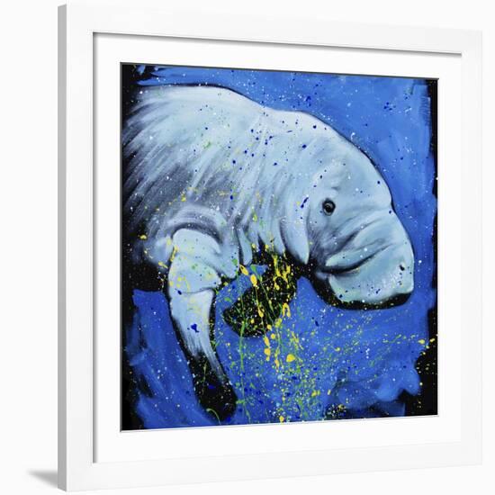 Manatee-null-Framed Art Print