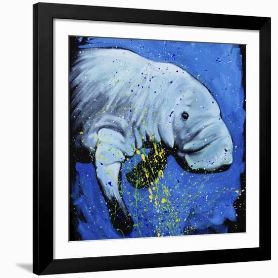 Manatee-null-Framed Art Print