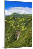 Manawaiopuna Falls (aerial) also known as Jurassic Park Falls, Hanapepe Valley, Kauai, Hawaii, USA.-Russ Bishop-Mounted Photographic Print