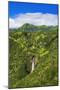Manawaiopuna Falls (aerial) also known as Jurassic Park Falls, Hanapepe Valley, Kauai, Hawaii, USA.-Russ Bishop-Mounted Photographic Print
