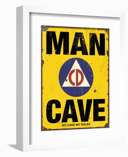 Mancave CD-Retroplanet-Framed Giclee Print