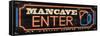 Mancave Enter-Jace Grey-Framed Stretched Canvas