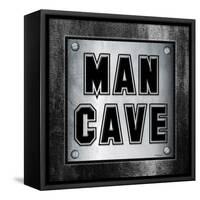 ManCave Metal Sq-Todd Williams-Framed Stretched Canvas