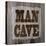 ManCave Wood Sq-Todd Williams-Stretched Canvas