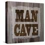 ManCave Wood Sq-Todd Williams-Stretched Canvas