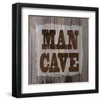 ManCave Wood Sq-Todd Williams-Framed Art Print