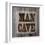 ManCave Wood Sq-Todd Williams-Framed Art Print