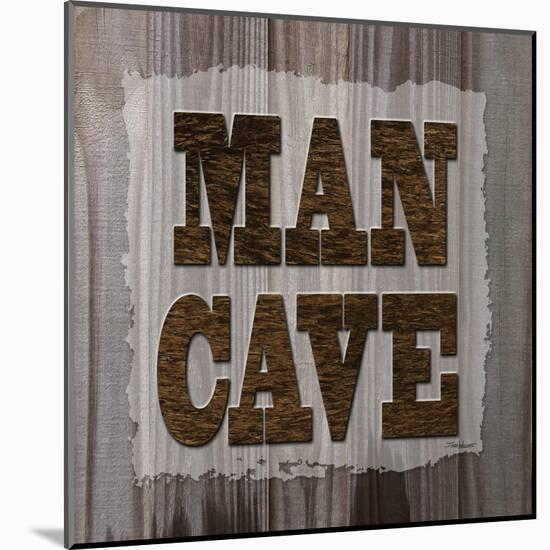 ManCave Wood Sq-Todd Williams-Mounted Art Print