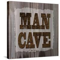 ManCave Wood Sq-Todd Williams-Stretched Canvas