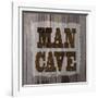 ManCave Wood Sq-Todd Williams-Framed Art Print