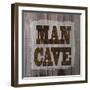 ManCave Wood Sq-Todd Williams-Framed Art Print