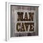 ManCave Wood Sq-Todd Williams-Framed Art Print