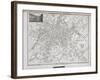 Manchester and Salford in 1807, Plate 70 from 'The British Atlas', Published by Vernor, Hood and…-null-Framed Giclee Print