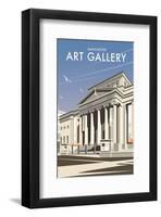 Manchester Art Gallery - Dave Thompson Contemporary Travel Print-Dave Thompson-Framed Giclee Print