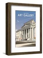 Manchester Art Gallery - Dave Thompson Contemporary Travel Print-Dave Thompson-Framed Giclee Print