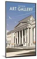 Manchester Art Gallery - Dave Thompson Contemporary Travel Print-Dave Thompson-Mounted Giclee Print