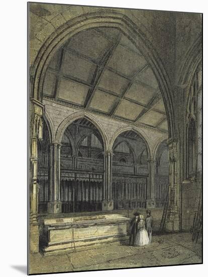 Manchester Cathedral, View across the Choir and Baptistry, from Ely Chapel-null-Mounted Giclee Print