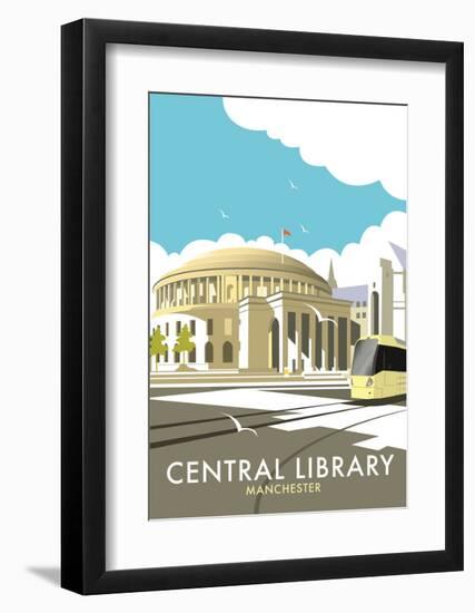 Manchester Central Library - Dave Thompson Contemporary Travel Print-Dave Thompson-Framed Art Print