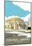 Manchester Central Library - Dave Thompson Contemporary Travel Print-Dave Thompson-Mounted Art Print