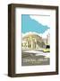 Manchester Central Library - Dave Thompson Contemporary Travel Print-Dave Thompson-Framed Giclee Print