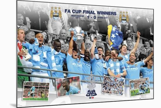 Manchester City-FA Cup Winners-null-Mounted Poster