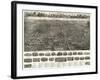 Manchester, Connecticut - Panoramic Map-Lantern Press-Framed Art Print