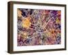 Manchester England City Street Map-Michael Tompsett-Framed Art Print