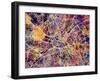 Manchester England City Street Map-Michael Tompsett-Framed Art Print