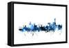 Manchester England Skyline-Michael Tompsett-Framed Stretched Canvas