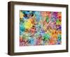 Manchester England Street Map-Michael Tompsett-Framed Art Print