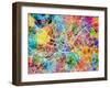 Manchester England Street Map-Michael Tompsett-Framed Art Print