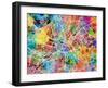 Manchester England Street Map-Michael Tompsett-Framed Art Print