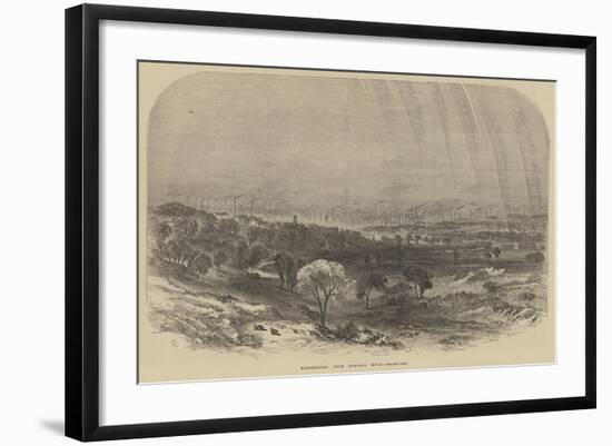 Manchester, from Kersall Moor-Samuel Read-Framed Giclee Print