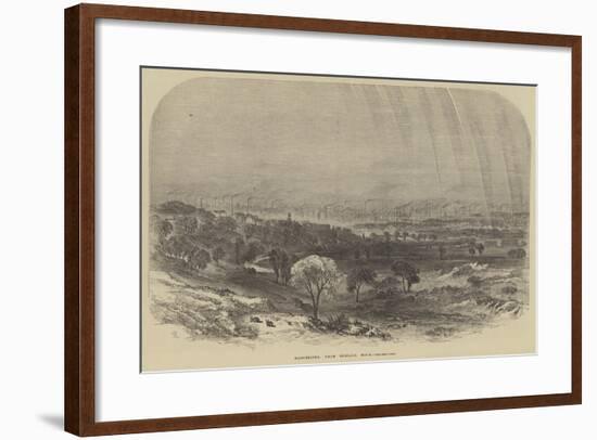 Manchester, from Kersall Moor-Samuel Read-Framed Giclee Print