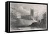 Manchester, from River-E Challis-Framed Stretched Canvas
