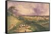 Manchester from the Cliff, Higher Broughton-William Wyld-Framed Stretched Canvas